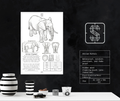 African Elephant - Premium Metal Art Print