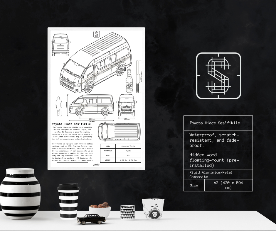 Toyota Hiace Ses'fikile – Premium Metal Art Print